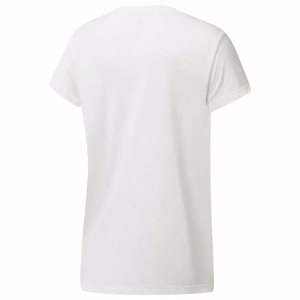 Reebok Cf Holiday Graphic T Shirt Damen - Weiß - DE 732-XYS